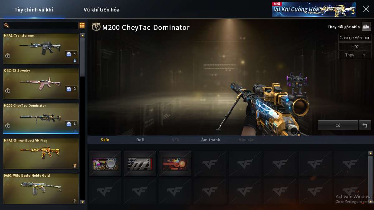 shop acc cf uy tin gia re